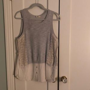 Sleeveless top from Anthropologie